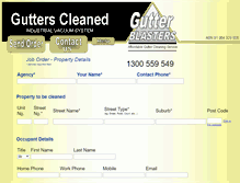 Tablet Screenshot of gutterblasters.com.au